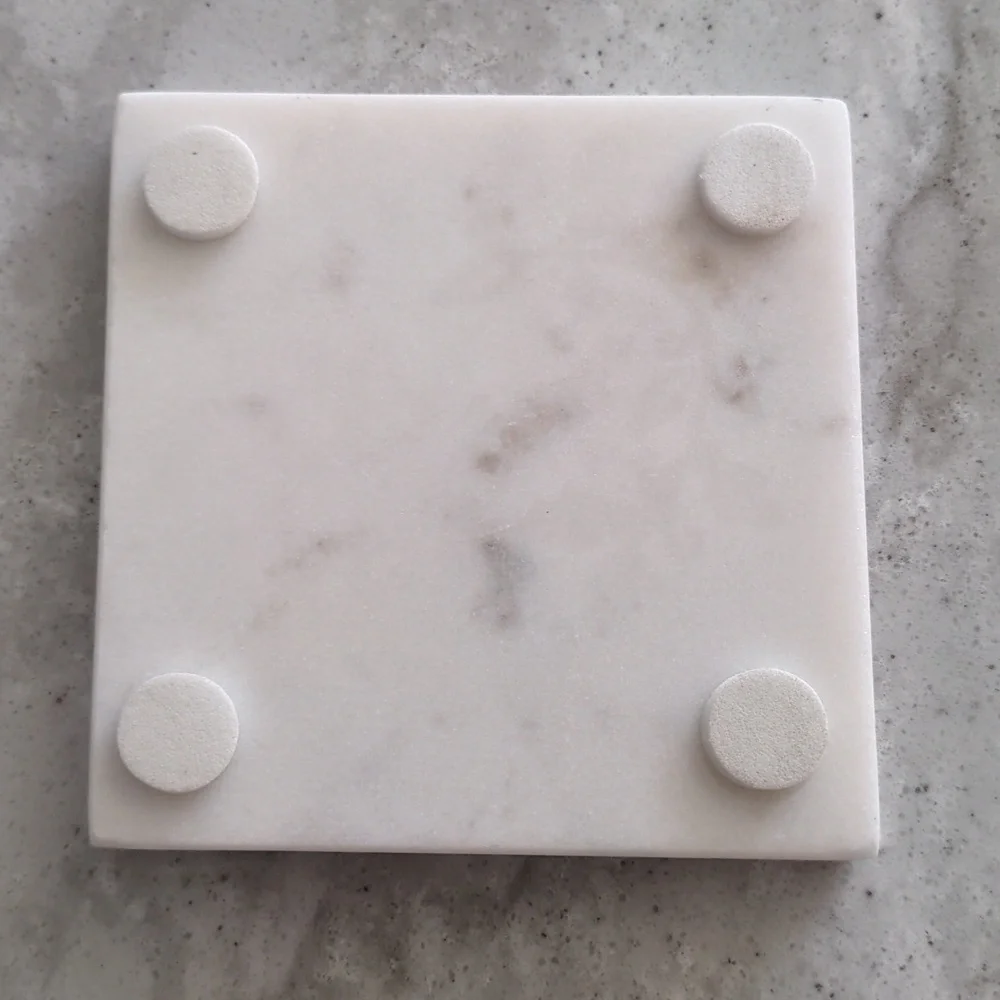 EUC Marble Coasters with Brass Inaly